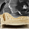 3-tapeta-tapeta kwiaty- fototapeta czarno biała- fototapeta art-sklep z fototapetami-mariengel.com Modern Sofa